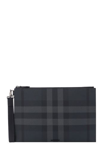 Burberry Check Large Pouch - Burberry - Modalova