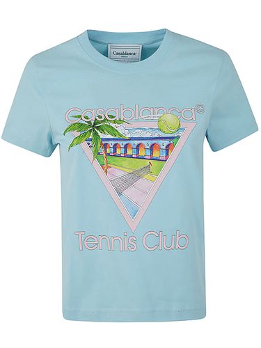 Tennis Club Icon Printed Fitted T-shirt - Casablanca - Modalova