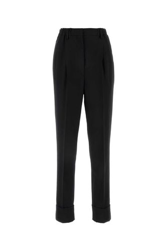 Prada Black Wool Blend Pant - Prada - Modalova