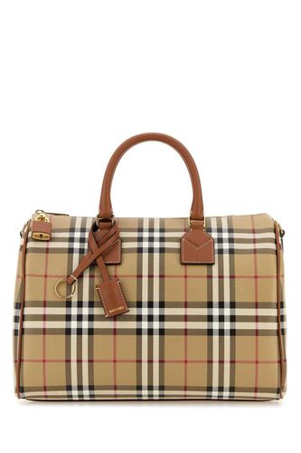 Burberry Checked Bowling Bag - Burberry - Modalova