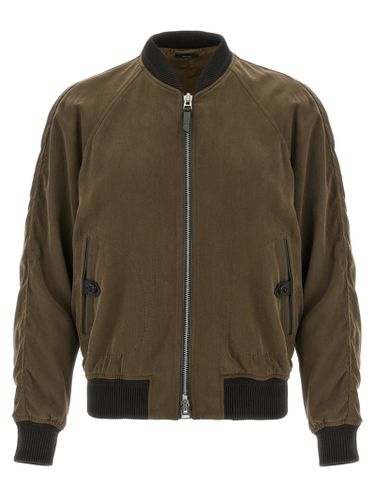 Gabardine Fluid Bomber Jacket - Tom Ford - Modalova