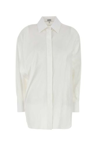 Loewe White Poplin Shirt - Loewe - Modalova