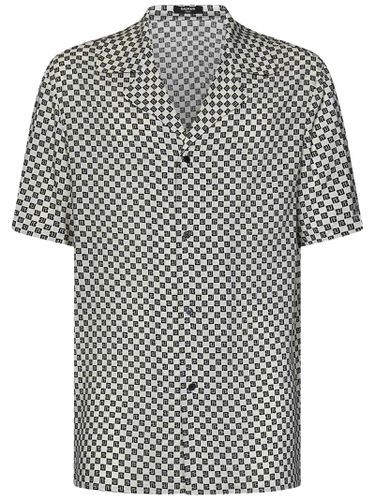 Balmain Mini Monogram Bowling Shirt - Balmain - Modalova