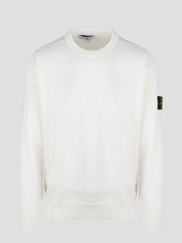 Stone Island Badge Logo Sweater - Stone Island - Modalova