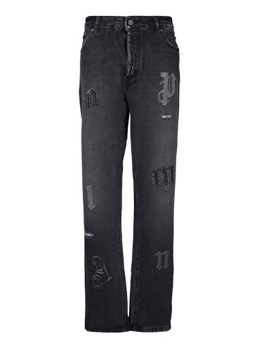 All-over Applications Jeans - Palm Angels - Modalova