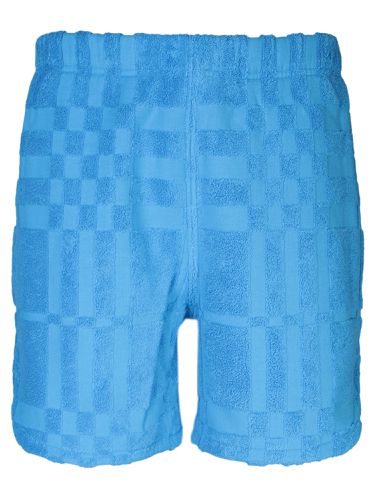 Light-blue Terry Fabric Bermuda Shorts - Burberry - Modalova