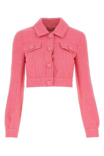 Moschino Pink Boucle Jacket - Moschino - Modalova