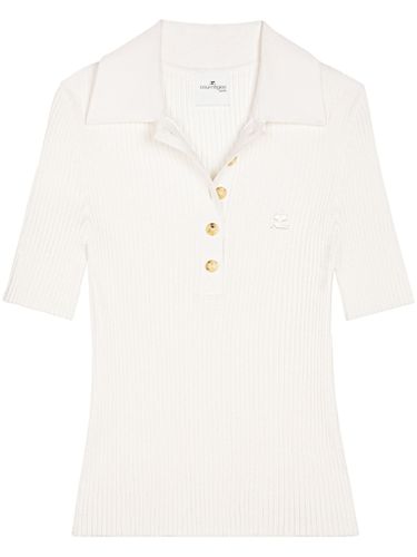 Courrèges Signature Rib Knit Polo - Courrèges - Modalova