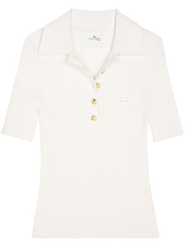 Courrèges Signature Rib Knit Polo - Courrèges - Modalova