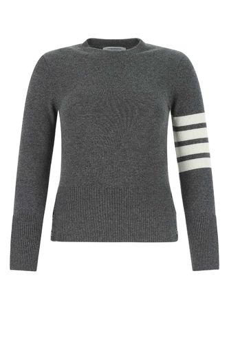 Thom Browne Dark Grey Wool Sweater - Thom Browne - Modalova