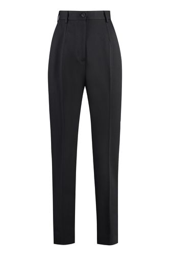 Wool Gabardine Trousers - Dolce & Gabbana - Modalova