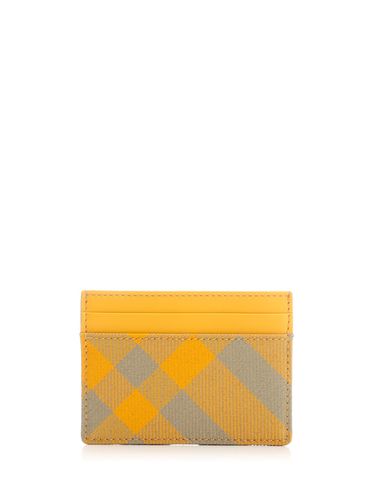 Wool And Leather Card Holder - Burberry - Modalova