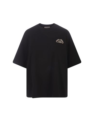 Half Seal Logo T-shirt In - Alexander McQueen - Modalova