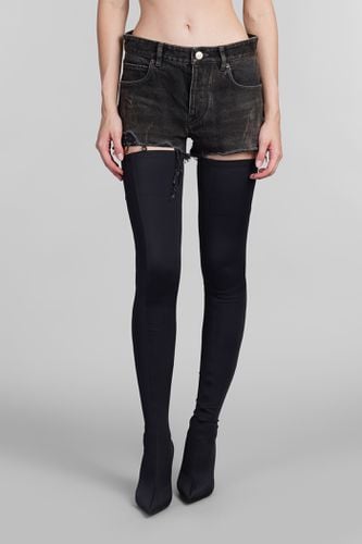 Balenciaga Shorts In Black Cotton - Balenciaga - Modalova