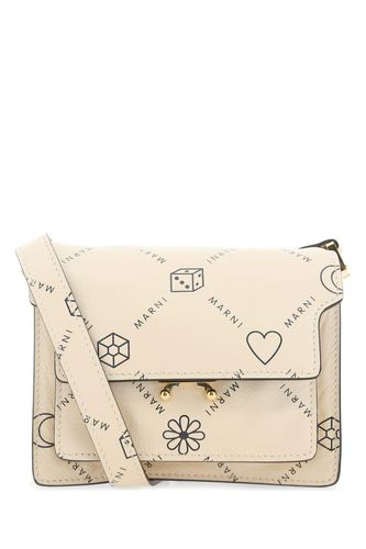 Printed Fabric Small Trunk Soft Handbag - Marni - Modalova