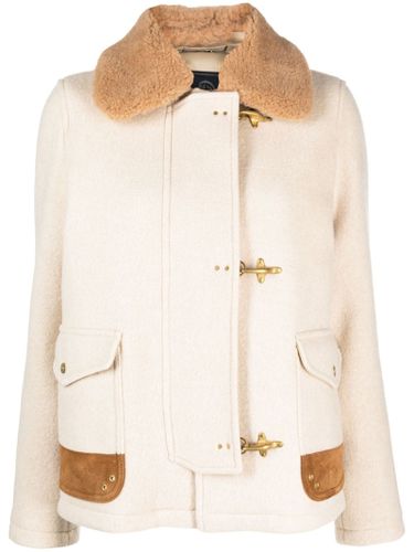 Cream White Virgin Wool Jacket Fay - Fay - Modalova