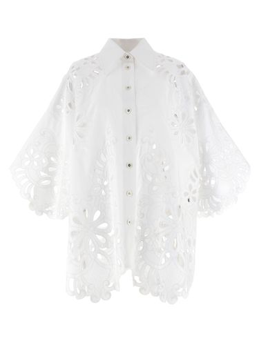 Cut-out Embroidery Shirt - Dolce & Gabbana - Modalova