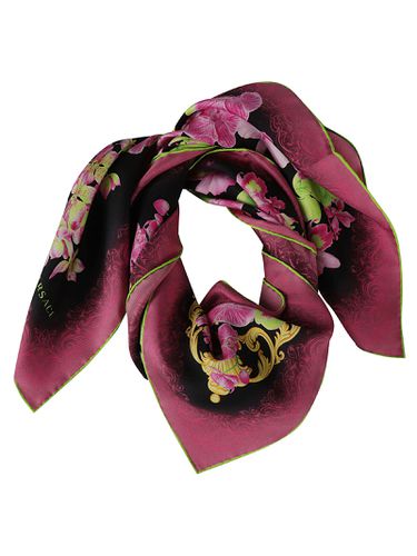 Allover Floral Printed Scarf - Versace - Modalova