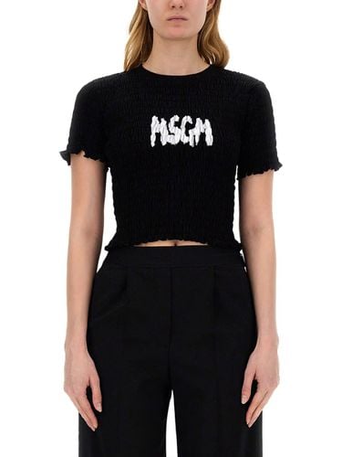 MSGM T-shirt With Logo - MSGM - Modalova