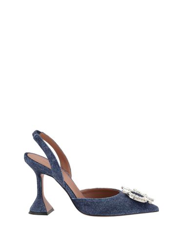 Amina Muaddi Velvet Begum Pumps - Amina Muaddi - Modalova