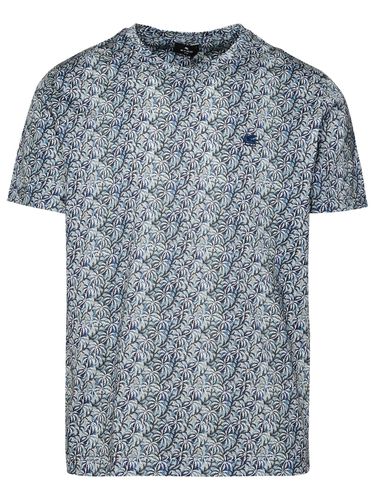 Etro Blue Cotton T-shirt - Etro - Modalova