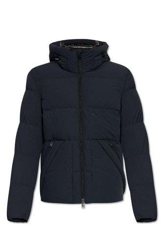 Logo Patch Hooded Down Jacket - Woolrich - Modalova