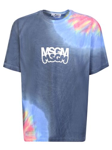 MSGM Bold Logo Tie-dye T-shirt - MSGM - Modalova