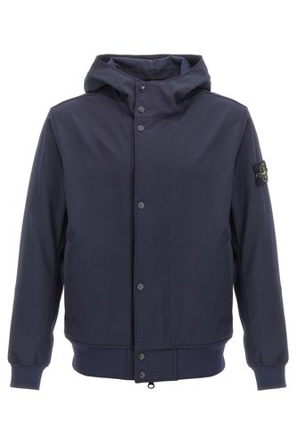 Logo Patch Hooded Jacket - Stone Island - Modalova