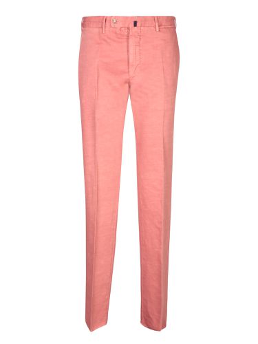 Incotex Pink Chino Linen Trousers - Incotex - Modalova