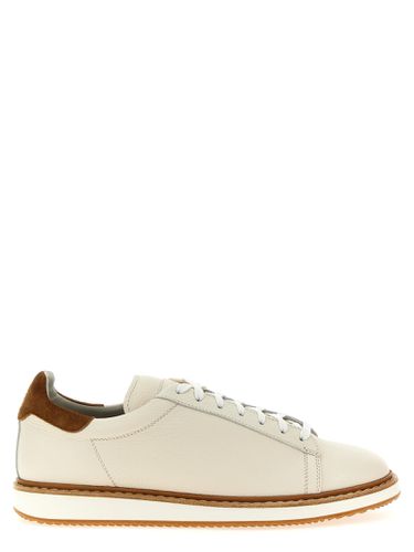 Suede Runner Sneaker Shoe With Wool Inserts - Brunello Cucinelli - Modalova