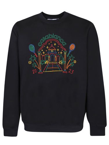 Rainbow Crayon Temple Sweatshirt - Casablanca - Modalova