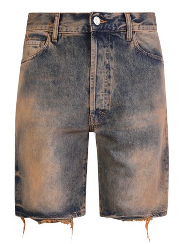 Aries Distressed Denim Shorts - Aries - Modalova