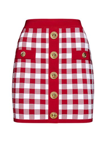 Viscose-blend Knit Miniskirt - Balmain - Modalova