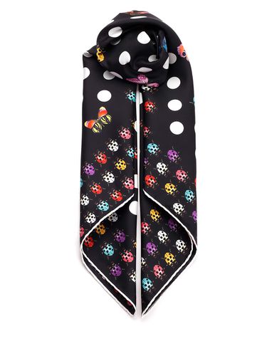 Foulard With Polka Dots And Insects - Versace - Modalova