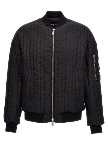 Bomber Jacket With Logo Application - Dsquared2 - Modalova