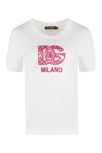 Dolce & Gabbana Logo Cotton T-shirt - Dolce & Gabbana - Modalova