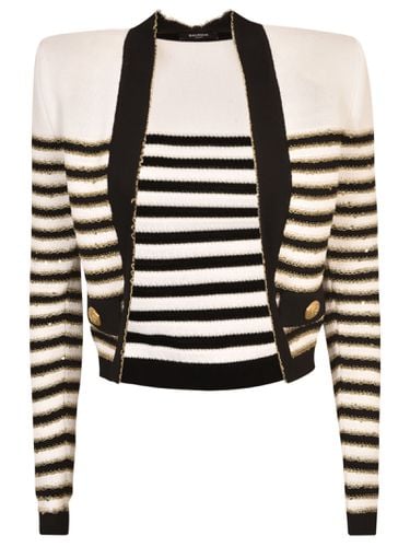 Balmain Stripe Detail Cardigan - Balmain - Modalova