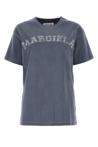 Denim Blue Cotton T-shirt - Maison Margiela - Modalova