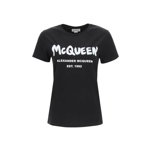 Cotton Logo T-shirt - Alexander McQueen - Modalova