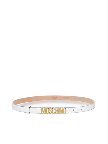 Moschino Logo Lettering Buckle Belt - Moschino - Modalova