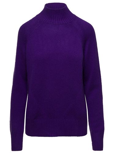 Mockneck Sweater With Ribbed Trim In Cashmere Woman - Allude - Modalova