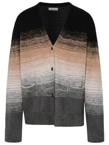 Degradé Cardigan In Multicolor Mohair Blend - Laneus - Modalova