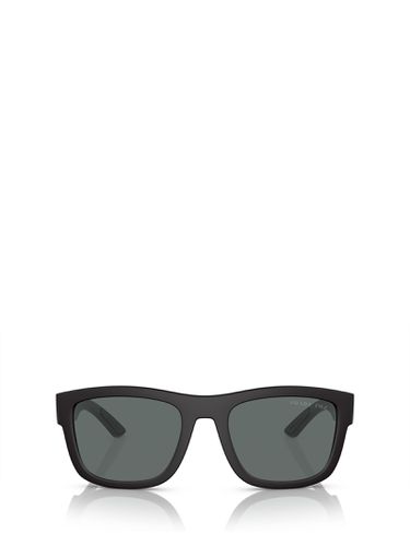 Ps 01zs Black Rubber Sunglasses - Prada Linea Rossa - Modalova