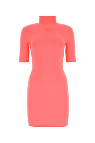 Salmon Stretch Nylon Mini Dress - T by Alexander Wang - Modalova