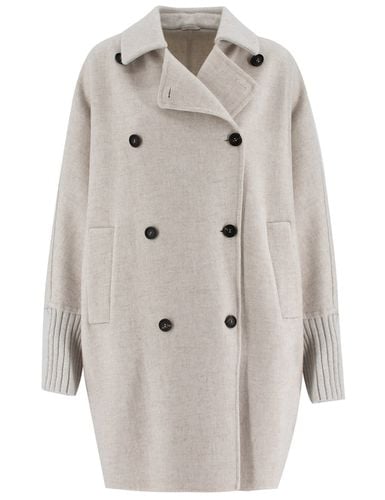 Monili Embellished Hand-finished Coat - Brunello Cucinelli - Modalova