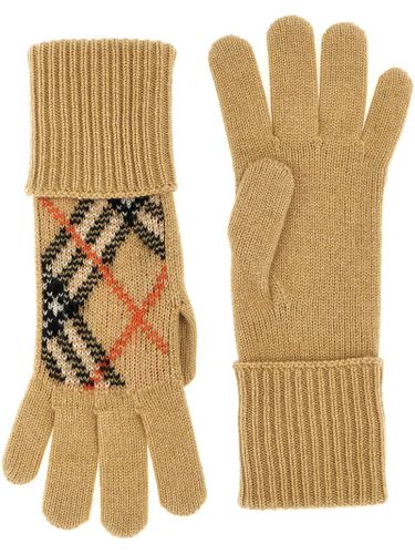 Burberry Check Gloves - Burberry - Modalova