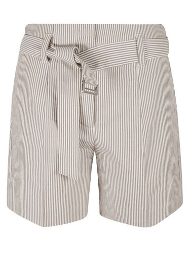 Belted Stripe Shorts - Brunello Cucinelli - Modalova