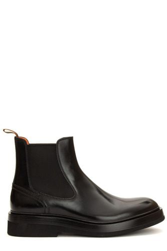 Santoni Round Toe Chelsea Boots - Santoni - Modalova