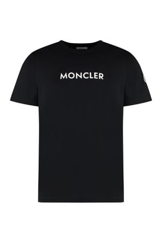 Moncler Logo Cotton T-shirt - Moncler - Modalova