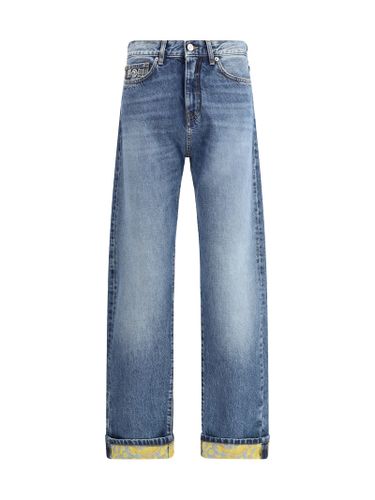 Versace Barocco Turn-up Jeans - Versace - Modalova